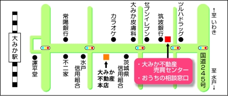 売買センターの地図