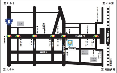 日立店の地図